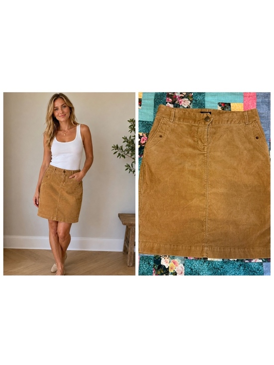 J. Crew Dresses & Skirts - J.Crew $98 Stretch Woman’s 0 Camel Brown Corduroy Pencil Skirt Size 0 Tan Brown